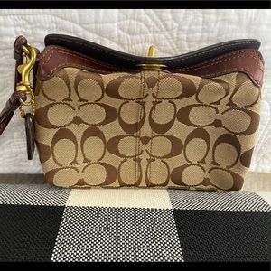 Brown Coach Wristlet